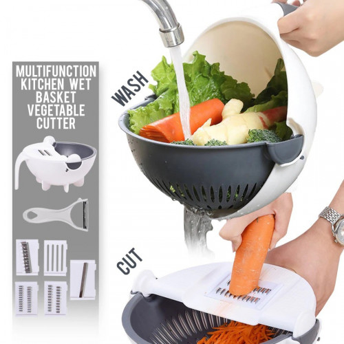 9 in 1 Multifunction Magic Rotate Vegetable Cutter 