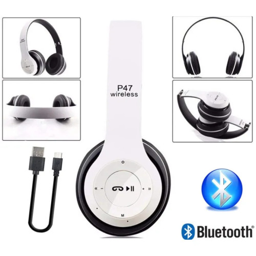 Wireless Bluetooth Headphone With SD Card Slot P47