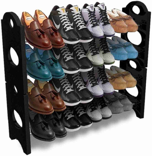 Stackable 4 Layer Shoe Rack