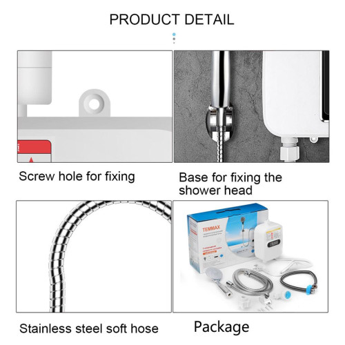 Temperature Display Instant Hot Water Shower