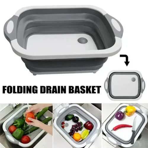 Multifunction Chopping Board Storage Basket