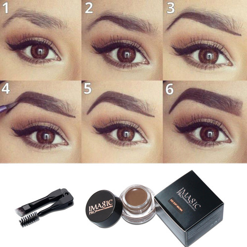 IMAGIC Eyebrow Pomade Gel 6Colors Waterproof Eye brow Makeup Tattoo Tint