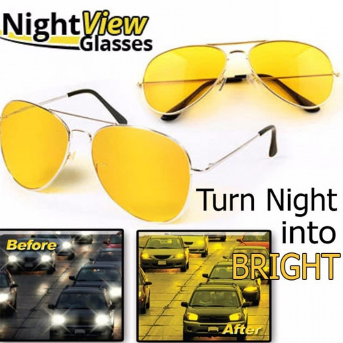 Night View Yellow Men's Sunglasses