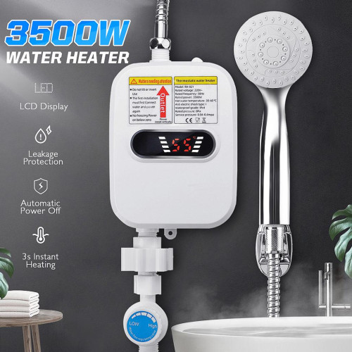 Temperature Display Instant Hot Water Shower