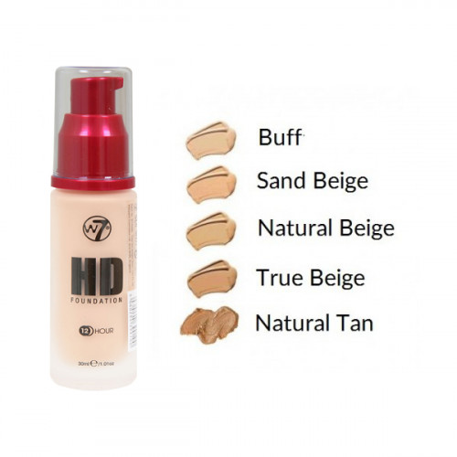 W7 12 Hour HD Foundation 30ml – Natural Beige