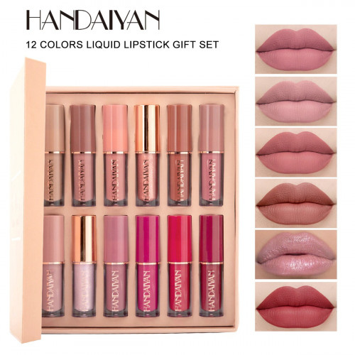 HANDAIYAN 12-color Lip Gloss The Love Lip Set Matte