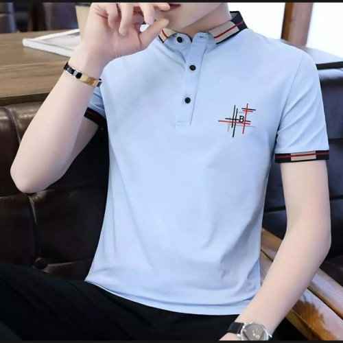 Korea Fashion Half Sleeve Men's Polo T-Shirt.