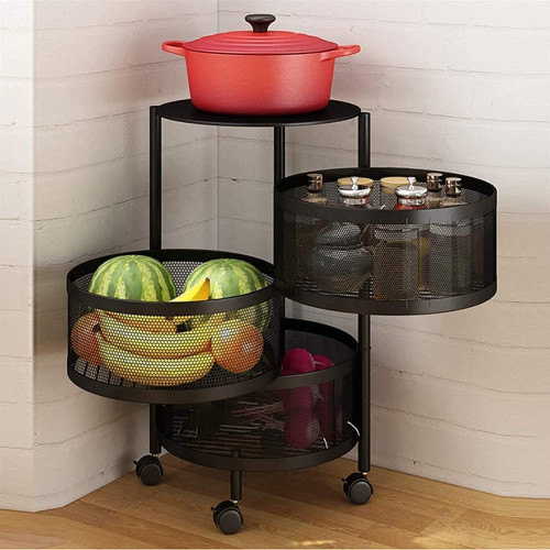 3 Layer 360 Degree Rotating Shelf