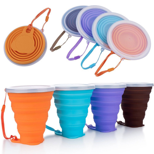 Silicone Collapsible Cup Folding Cup Portable Silicone Outdoor Travel Cup