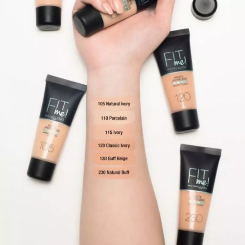 Fit Me- Matte+ Poreless Foundation (Tube 18ml)