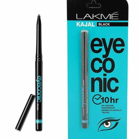 Lakme Eyeconic Kajal Twin, Deep Black 0.35 g