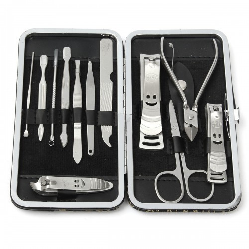 Stainless steel manicure pedicure tool set Portable travel and toilet tool set Professional nail clipper set Manicure set