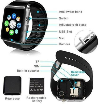SIM Memory And Camera Supported Smart Watch A1