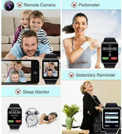 SIM Memory And Camera Supported Smart Watch A1
