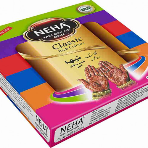 Neha Fast Colour Cone 6 Pcs