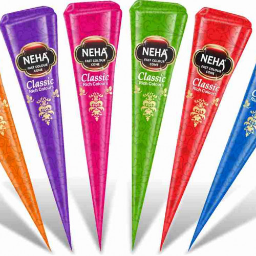 Neha Fast Colour Cone 6 Pcs