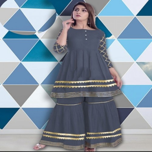 Readymade Kameez And Palazzo Set For Women 