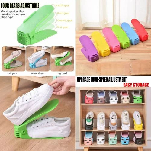 Stackable Colourful Shoes Organizer 4pc