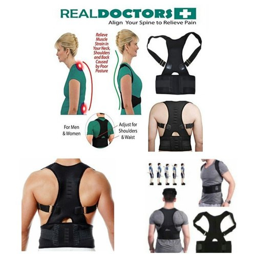 Real Doctors Sweat Belt Posture Brace Shoulder Back Support