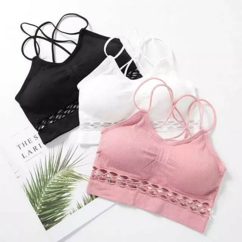  Soft Fabric Crossbelt Rof Bra for Women