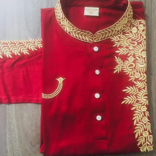 Slim Fit Cotton Panjabi for Men's 