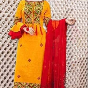 Linen salwar kameez