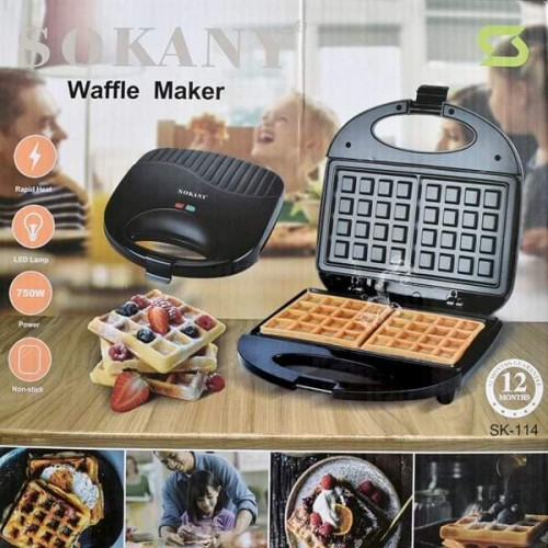 SOKANY 22x21x6cm Waffle Maker