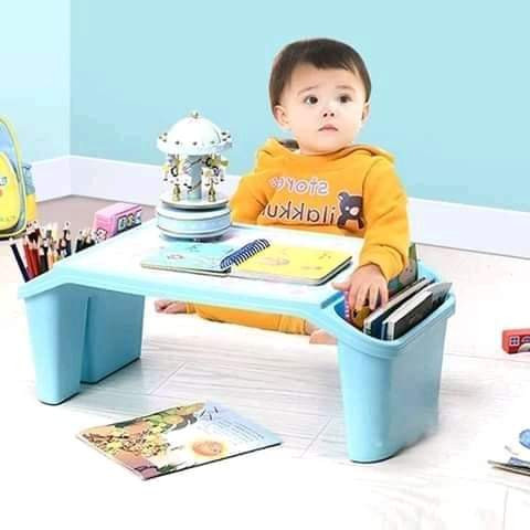 singapore free! ! Small desk on plastic bed Children's writing study desk