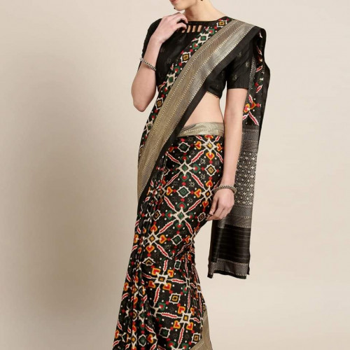 Latest & Exclusive Luxury Stylish Glorious Design Silk Saree with gorgeous Blouse Piece for woman