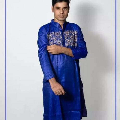 Block Printed Fashionable- Panjabi