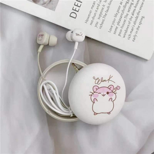 Headphone with Cartoon Storage Box for Music