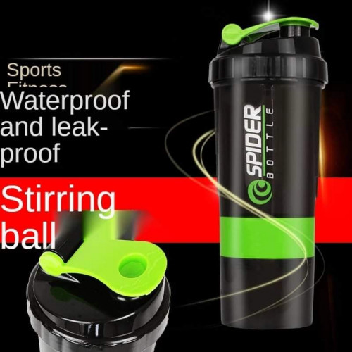 600ml Plastic Useful Sport Gym Protein Powder Shaker Mixer Cup Bottles