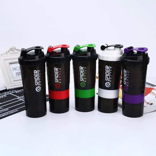 600ml Plastic Useful Sport Gym Protein Powder Shaker Mixer Cup Bottles