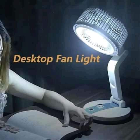 Folding Fan & Light Multifunction USB Charging