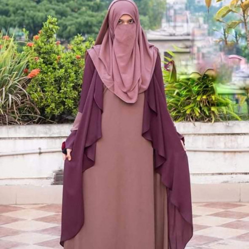 Gulnar zilbab gown cherry jorjet