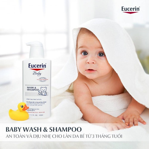 Eucerin Baby Bath & Shampoo 240ml