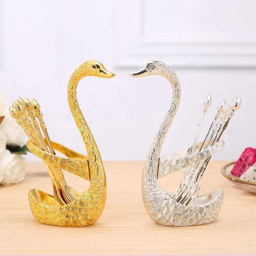 Luxury Swan Tea Spoons Set