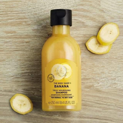 (Imported from UK)-The Body Shop - Banana Truly Nourishing Shampoo 250ml