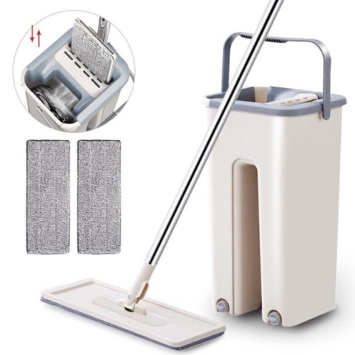 Flat Floor Mop And Bucket Set