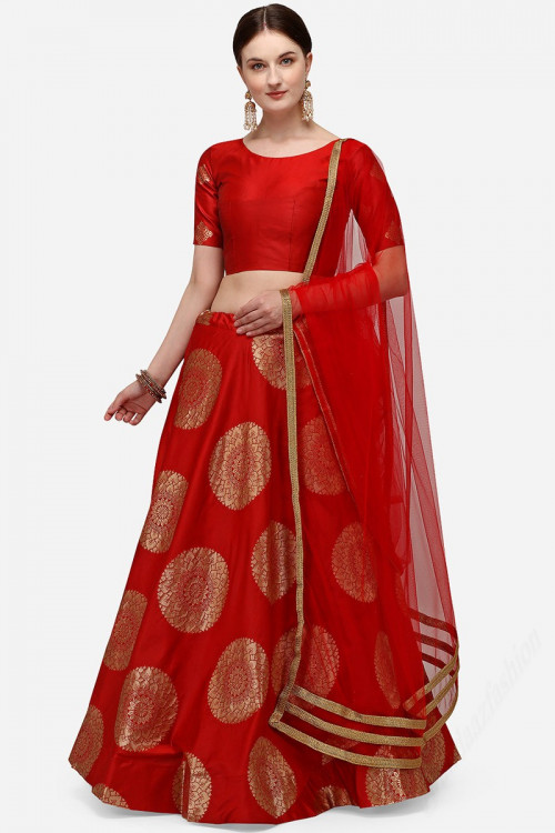 Party Banarasi Silk Lehenga For Women 