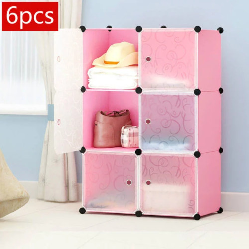 6 Cube Plastic Wardrobe