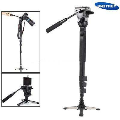 Yunteng VCT-588 Fluid Drag Head Camera Monopod and Tripod