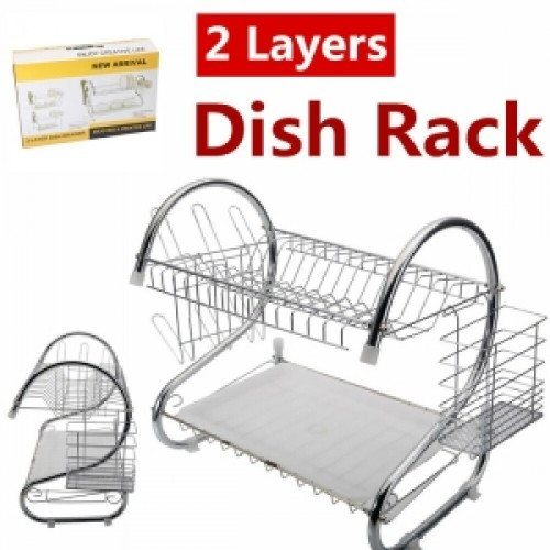 2 Layer Dish Drainer Drying