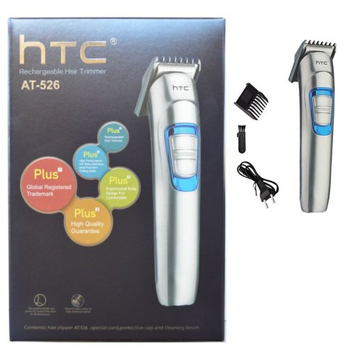 HTC AT-526 Rechargeable Professional Cordless Hair Beard Shaver Trimmer Clipper For Men Multi-Color